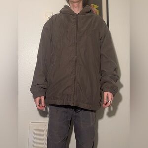 Men's Brown Hooded Jacket